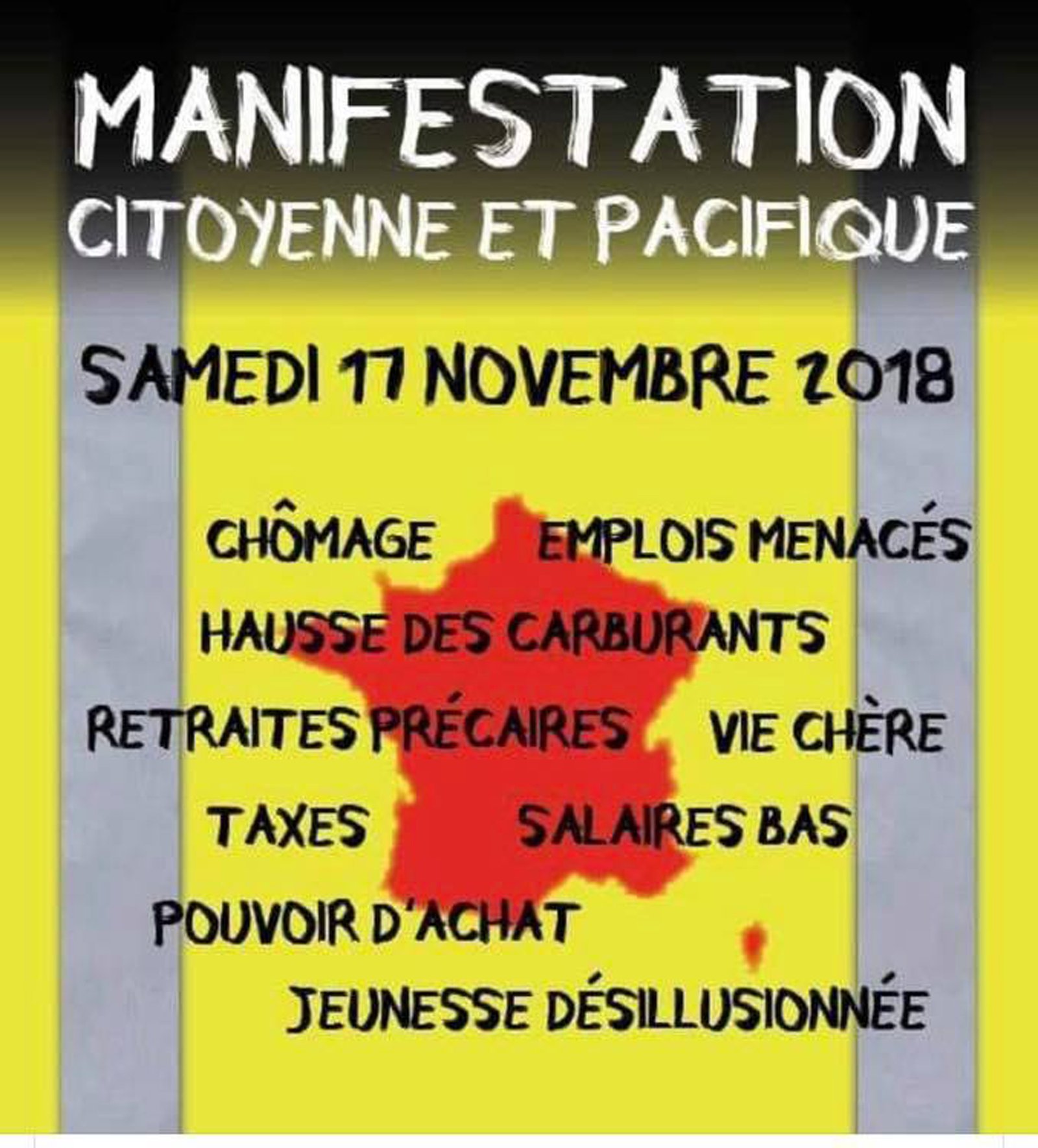 Blocage Annoncés Par Les Gilets Jaunes Le 17 Novembre